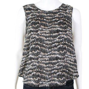 Rag & Bone Silk Sleeveless Top with High/Low Hem